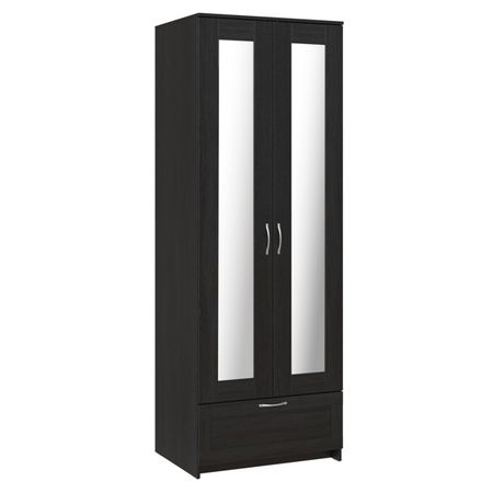 шкаф СИРИУС 2 двери 2 зеркала и 1 ящик 782х585х2196мм венге ЛДСП