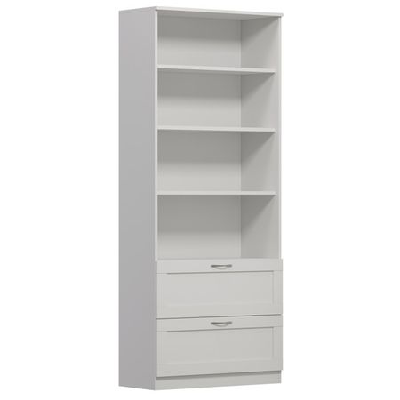 стеллаж СИРИУС 2 ящика 782x1900x348мм белый ЛДСП