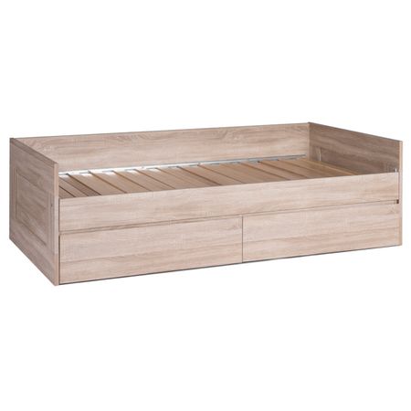 кровать раздвижная с ящиками СИРИУС900х2000х850мм ЛДСП сонома