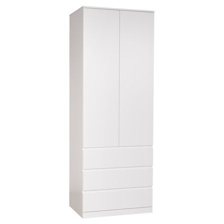 шкаф распашной Варма Стор 80 2220х800х570мм белый ЛДСП