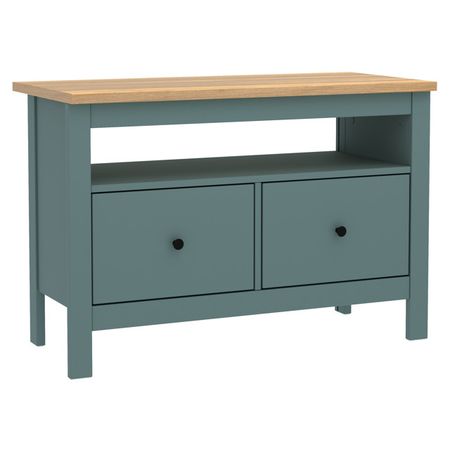 тумба ТВ САГА 2 ящика 904х622х414мм бирюзовая/ясень ЛДСП брайан к вон сага том 1