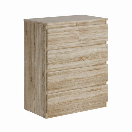 комод МАЛЬТА 5 ящиков 803x988x480мм сонома ЛДСП