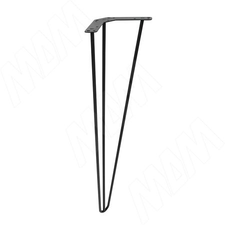 LOFT опора для стола V-образная, 151х715 мм, черный (LFT151x715 BLC)