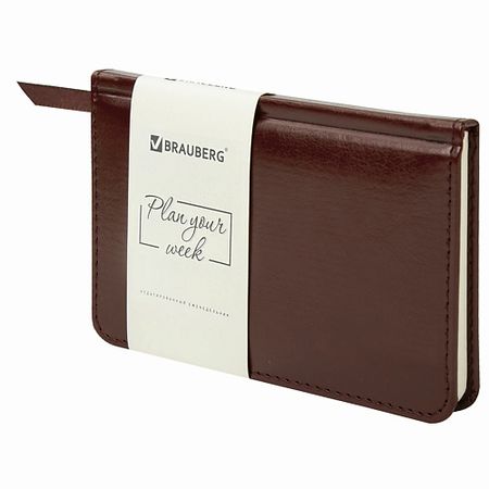 Записная книжка BRAUBERG Еженедельник А6 Imperial