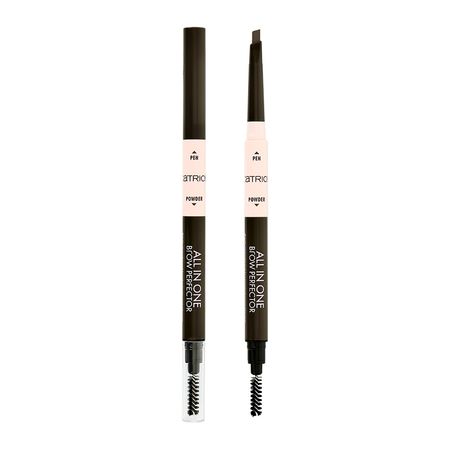 Карандаш для бровей CATRICE ALL IN ONE BROW PERFECTOR 3в1 с щеточкой тон 030 Dark brown