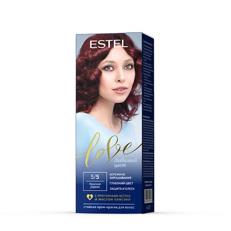 Краска для волос ESTEL PROFESSIONAL Краска для волос, стойкая LOVE тон 5/5 Красное дерево