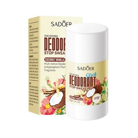 Дезодорант-стик SADOER Дезодорант-стик женский Кокос ваниль