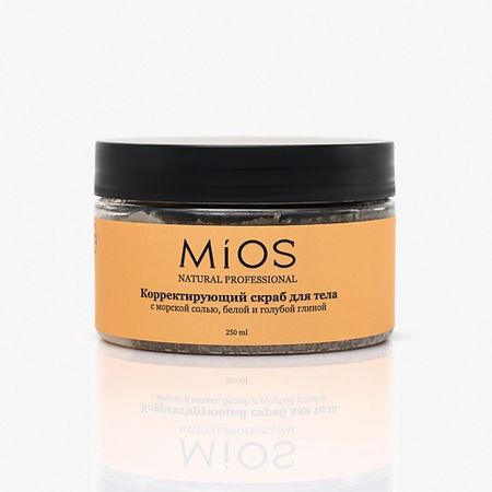 Скраб для тела MIOS Скраб корректирующий с белой и голубой глиной для тела