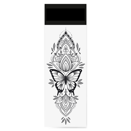 Наклейки для тела PRINT FACTORY Временная переводная татуировка Бабочка марина эльденберт бабочка