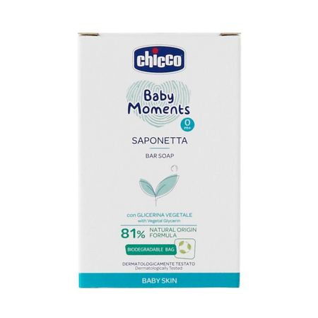 Мыло твердое CHICCO Мыло Baby Moments
