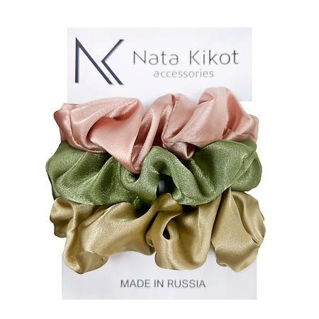 Резинка для волос NATA KIKOT Набор шелковых резинок