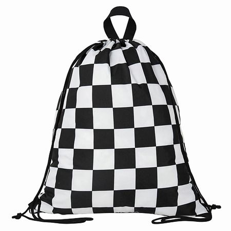 Сумка-мешок для сменной обуви BRAUBERG Мешок для обуви большой удобный с ручкой Black and white