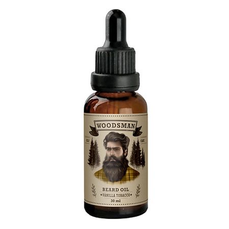 Парфюмированное масло для бороды WOODSMAN Масло для бороды смягчающее парфюмированное Vanilla Tobacco