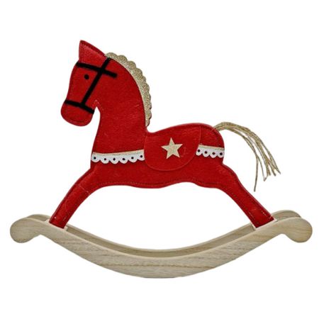 фигура MAXIJOY Лошадка 27см дерево красный