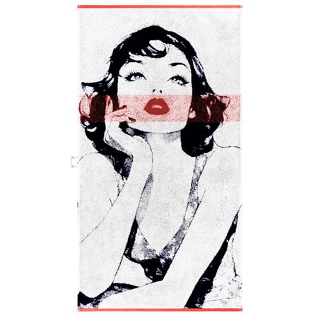 полотенце махр. CLEANELLY Губы 70х130см пестротканое, арт.ПЦ3502-6835