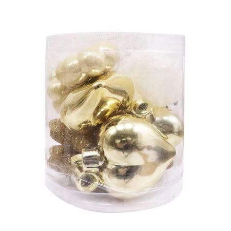набор подвесок MAXIJOY Ассорти 12шт 5/4,5см пластик золотой