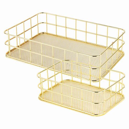 Органайзер MONTE VITA Органайзер для косметики корзинка 2 штуки из металла