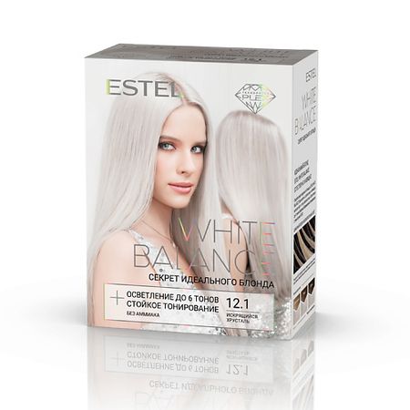 Краска для волос ESTEL PROFESSIONAL Краска для волос, набор WHITE BALANCE тон 12.1 искрящийся хрусталь