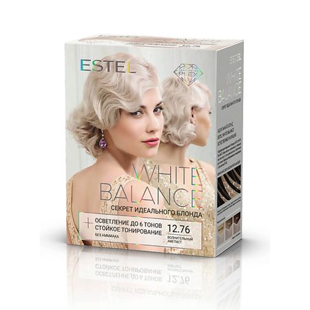 Краска для волос ESTEL PROFESSIONAL Краска для волос, набор WHITE BALANCE тон 12.76 Волнительный Аметист