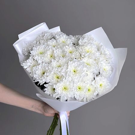 Букет живых цветов МНОГО ЦВЕТОВ ЦВЕТОЧНЫЙ МАГАЗИН Букет из кустовых хризантем
