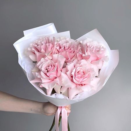 Букет живых цветов МНОГО ЦВЕТОВ ЦВЕТОЧНЫЙ МАГАЗИН Монобукет из французских роз