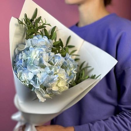 Букет живых цветов GLOW FLOWERS Букет с гортензией