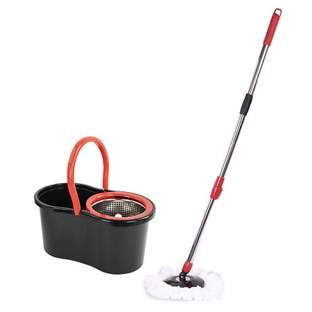 Комплект для уборки LAIMA Швабра с отжимом и ведром 7л/5л, две насадки в комплекте