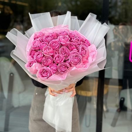 Букет живых цветов KIWIGIFTS Букет цветов живые Розы кустовые