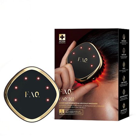 Прибор для восстановления волос FOREO Лазерный и LED-массажер для стимуляции роста волос и ухода за кожей головы  FAQ 302