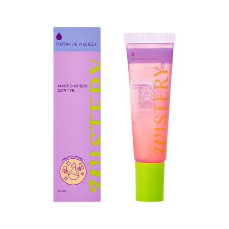 Масло-блеск для губ WISTERY мед и молоко 10 мл