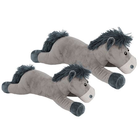 подушка декоративная валик Лошадка 25х70см серая, арт.ПД Лошадка первые раскраски красками лошадка