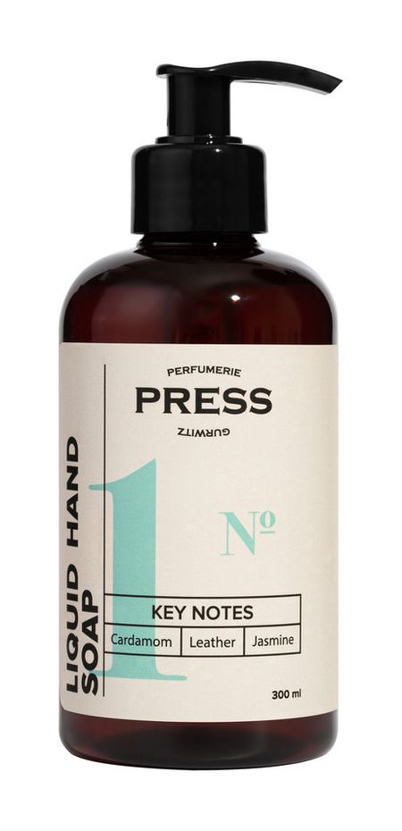 Press Gurwitz Liquid Hand Soap №1 Cardamon, Leather, Jasmine