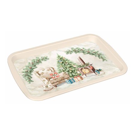 поднос PHIBO Новый Год 29,3х19,3х2см прямоугольный пластик новый год вокруг света