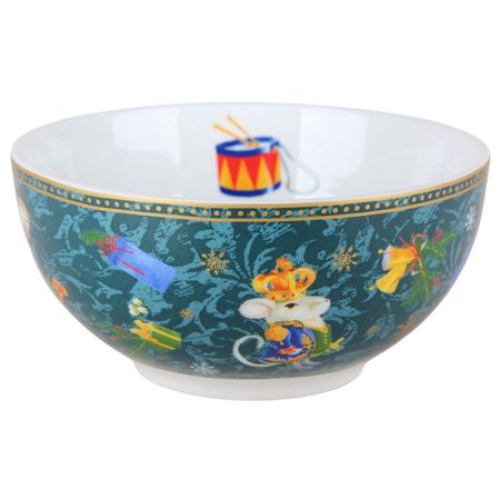 салатник KORALL Щелкунчик и мышиный король 14см 0,61л фарфор зеленый