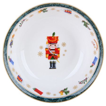 салатник KORALL Щелкунчик и мышиный король 15см 0,38л фарфор зеленый