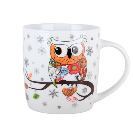 кружка КОРАЛЛ Совушка 360мл фарфор