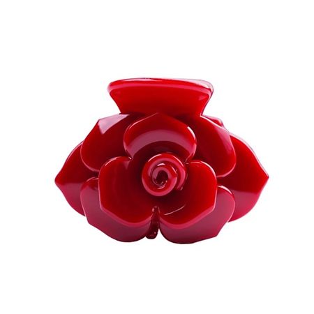 Заколка для волос ASSORO Краб для волос Красная роза