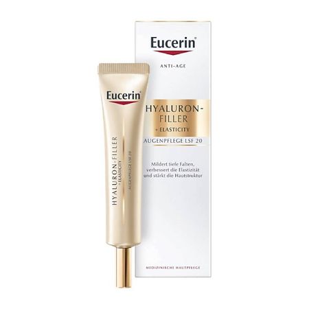 Крем для глаз EUCERIN Антивозрастной крем для кожи вокруг глаз Hyaluron-Filler Elasticity SPF 20