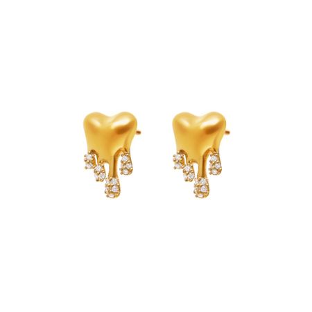 VIVA LA VIKA Серьги Melting Heart Earrings – Gold