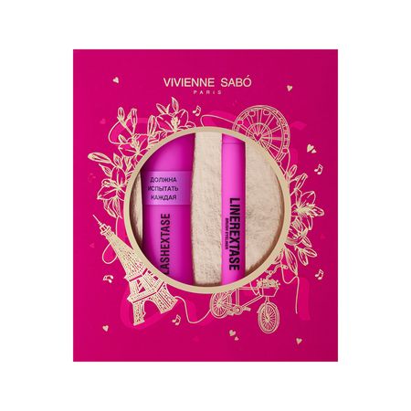 Подарочный набор VIVIENNE SABO тушь Lashextase тон 01, подводка Linerextase тон 01 лариса кочелаева сад любимых ов с ларисой кочелаевой