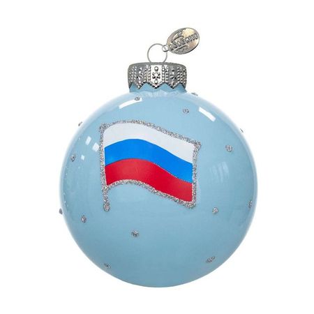 шар КОЛОМЕЕВ Триколор 80мм стекло мультиколор