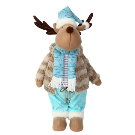фигура MAXIJOY Олень в голубом наряде 45см
