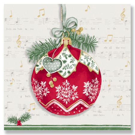 салфетки BOQUET Музыкальный шар 3-слойные 24х24см 25шт