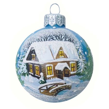 шар КОЛОМЕЕВ Пейзаж 1 65мм стекло мультиколор