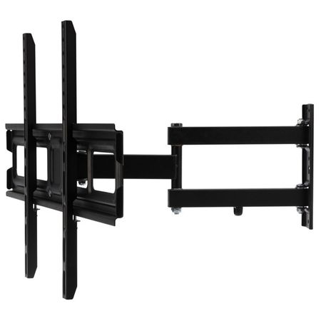 кронштейн для телевизора REXANT HOME 75-600 до 40кг 2 колена наклонно-поворотный черный