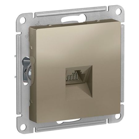 розетка компьютерная SYSTEME ELECTRIC Atlasdesign RJ45 шампань