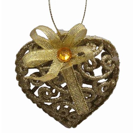 подвеска MAXIJOY Сердце 8см пластик золотой джоанна линдсей сердце воина