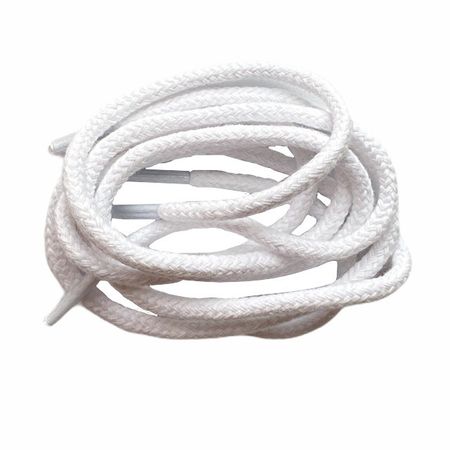 шнурки CORBBY 60см хлопок круглые белые