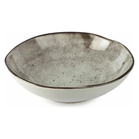 тарелка DOMENIK Stone 20см глубокая керамика серый