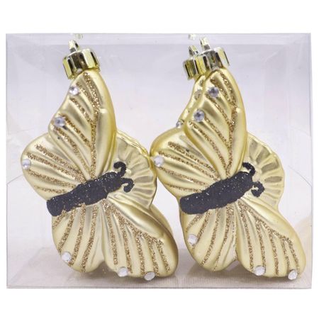 набор подвесок MAXIJOY Бабочки 4шт 8,8см пластик